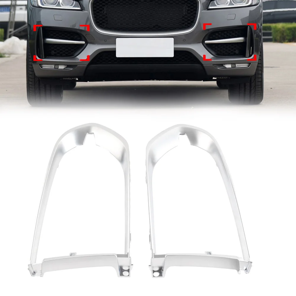 Car Fog Lights Fog Lamp Molding Frame Bezel Cover Decoration For Jaguar F-Pace R Sport 2016 2017 2018 2019 2020