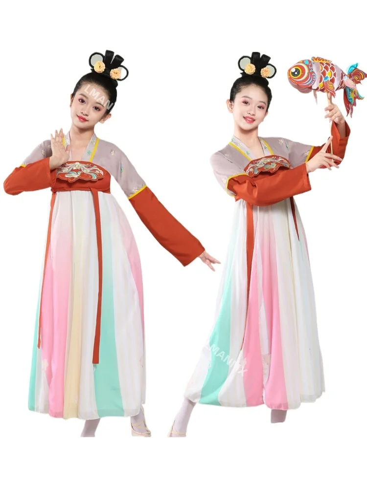 Linternas de pesca de ópera, accesorios de baile, disfraces de actuación, danza clásica china, trajes de baile Hanfu para niños