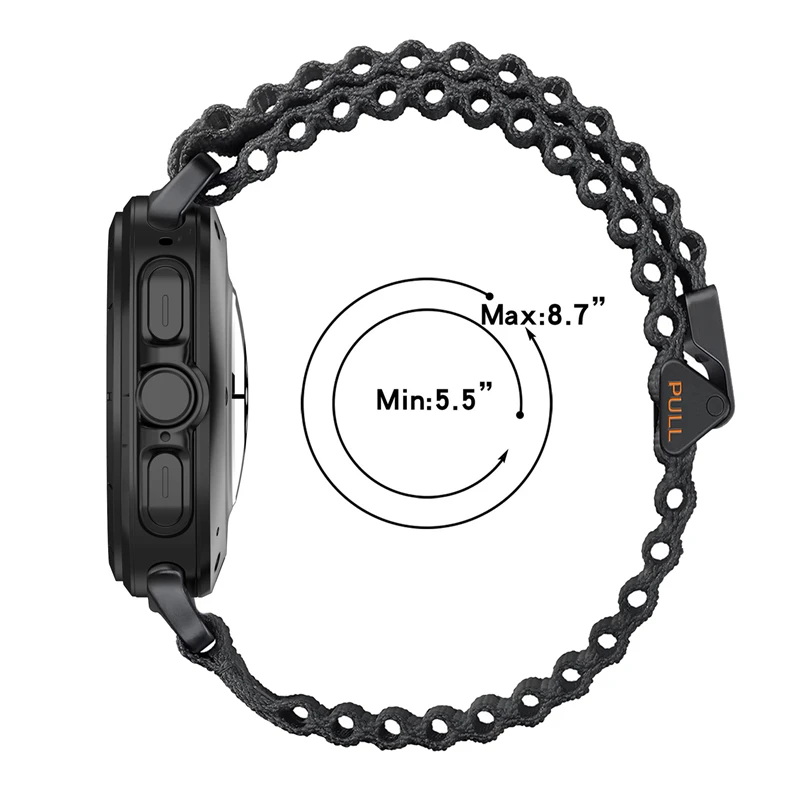 Nylon-Schlaufenarmband für Samsung Galaxy Watch 7 Ultra 47 mm Sport-Trail-Band für Galaxy Ultra, keine Lücken, Quick-Fit-Armband-Zubehör – Detail 15