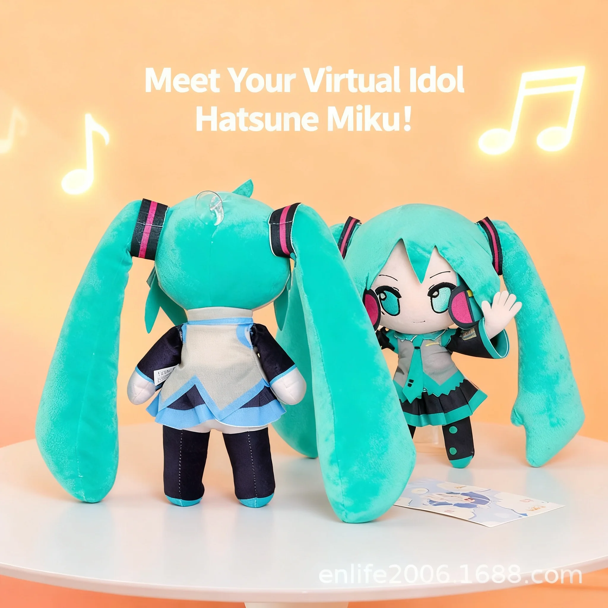 

Плюшевая кукла Sega Miku Hatsune Miku Fufu, памятная игрушка к годовщине, мерч Hatsune Miku, аниме-фигурка, персонаж Vocaloid