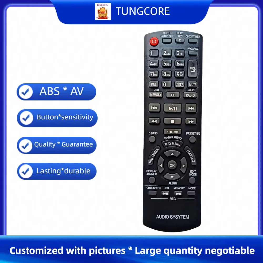 New Remote Control for PANASONIC SA-AKX34PN-K SA-AKX52EB-K SA-AKX52EG-K SA-AKX52GN-K SA-AKX52PH-K SA-AKX52PN-K Audio System