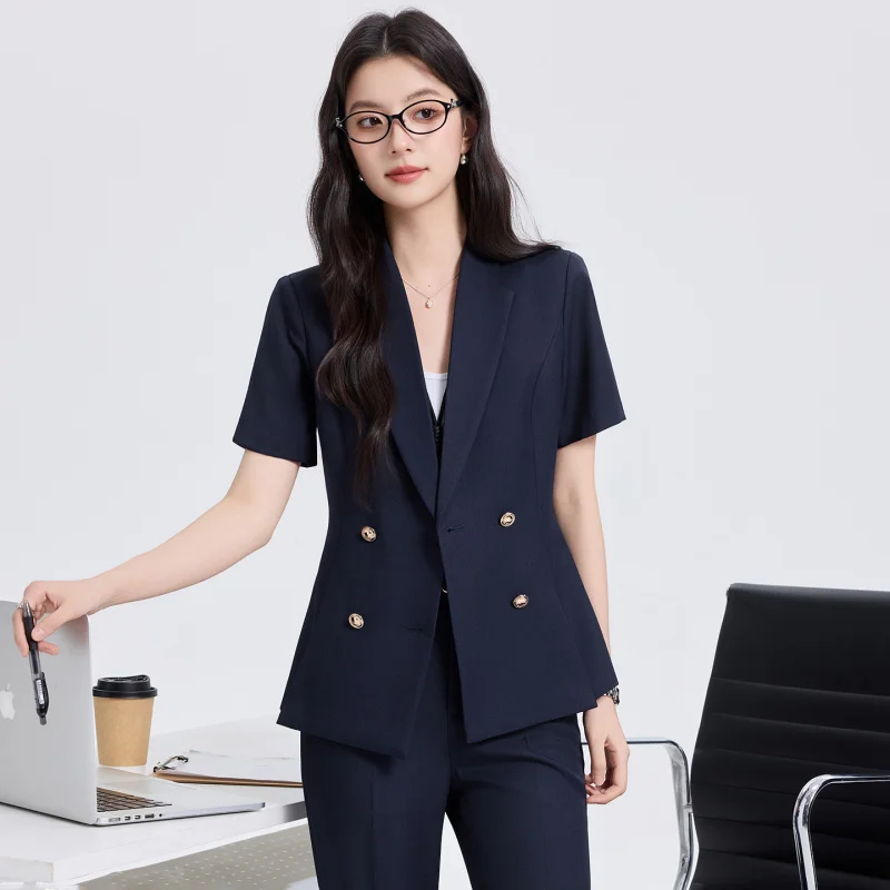 

Women's short-sleeved suit2026New stylish business attire for commuting to work, professional suits, formal suits, workwear