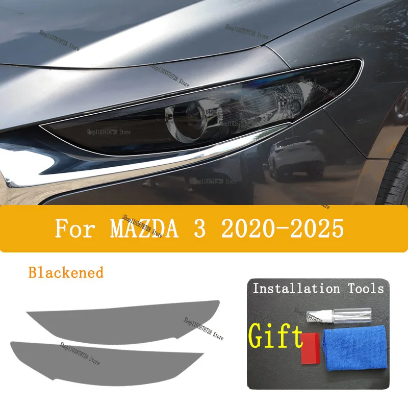 

For MAZDA 3 ( 2020-2025) TPU Car Exterior Headlights Anti-Scratch Protective Film Headlamps Repair Sticker Accessories Refit