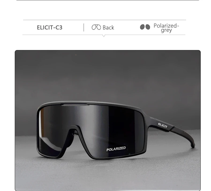ELICIT Fahrradbrille für Männer und Frauen, Mountainbike-Brille, Outdoor-Sport, Laufen, Wandern, UV400-Schutzbrille, MTB-Fahrbrille – Detail 16