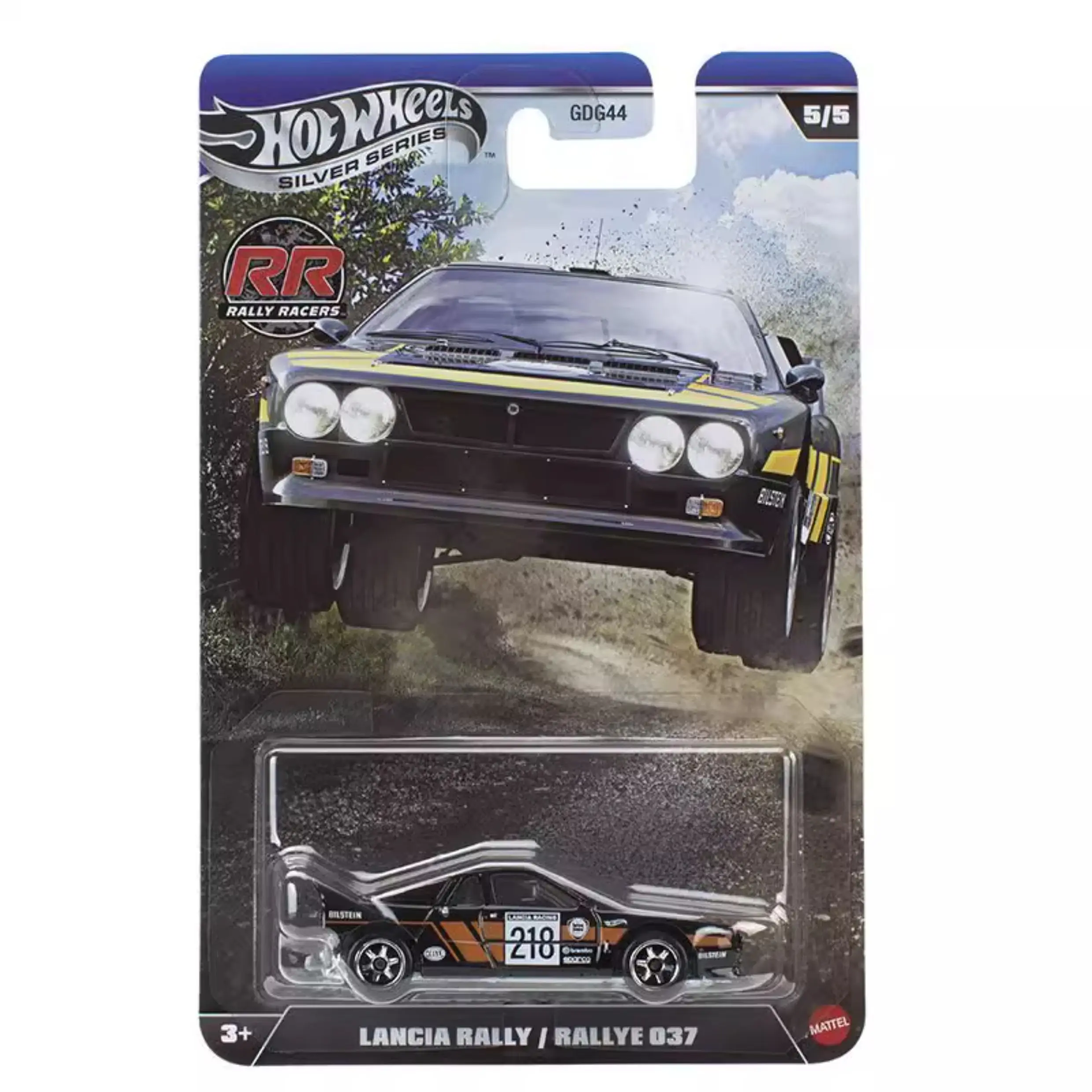 Hot Wheels RALLY RACERS Auta Lancia Rally 037 87 Audi Quattro '71 Datsun 510 1/64 Metalowy Model Odlewany Zabawka Pojazdy GDG44