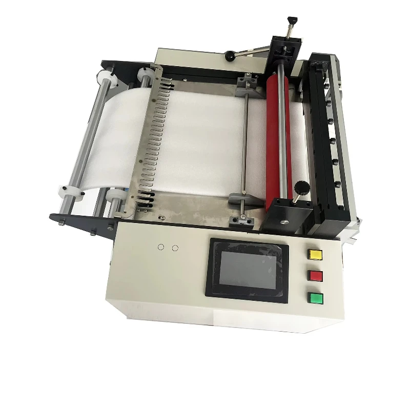 

400 400 mm width numerical control computerized slitter roll-to-slice cutting machine