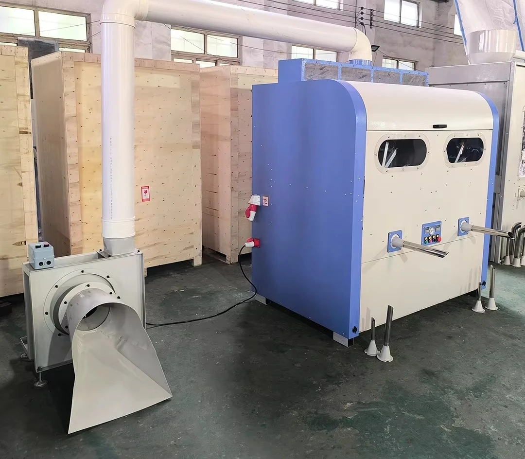 Efficient Dual-Hopper Fiber Filling Machinery for Pillow Production Featuring Core Components and Low Noise Design