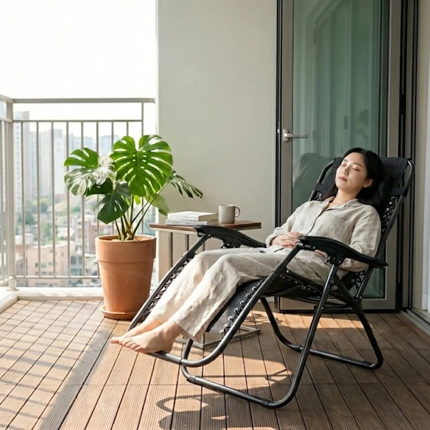 [Inländische Lieferung] Zero-Gravity-Stuhl, Einzelsitz, Klappbarer Liegestuhl, Wohnzimmerstuhl, Nickerchenstuhl, Ruhestuhl