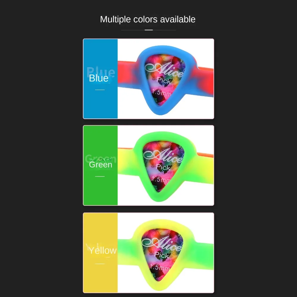 Waterproof Guitar Picks Bracelet Stylish Mini Guitar Pick Holder Wrist Strap Rubber Convenient Guitar Pick Holder Wristband