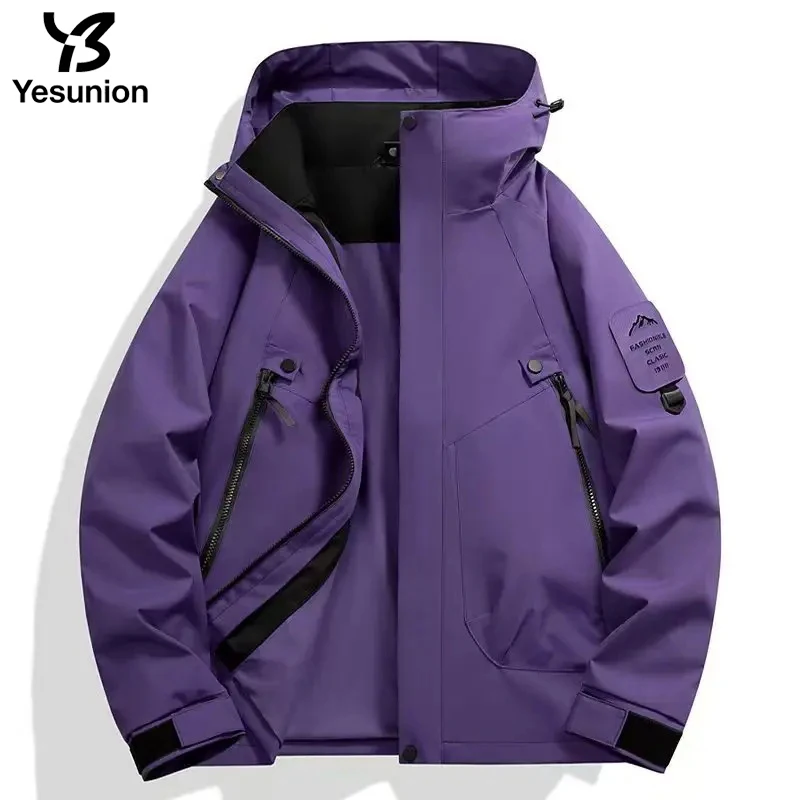Unisex Waterproof Jacket Camping Trekking Windbreaker Women's Men's Outdoor Windproof Rain Coat Antifouling Hooded Jackets - Image 3