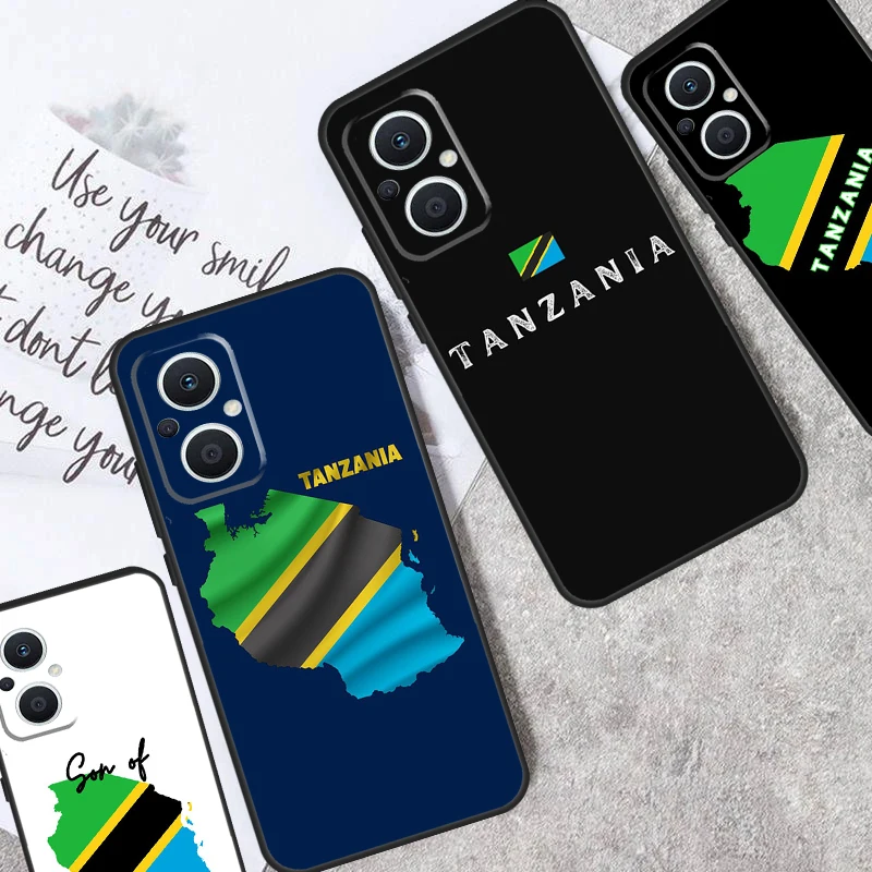 Tanzania National Flag Case For OPPO Reno 8 Lite 4 5 6 7 10 Pro 4Z 5Z 8T OPPO Find X5 X6 Pro X2 Neo X3 Lite Cover