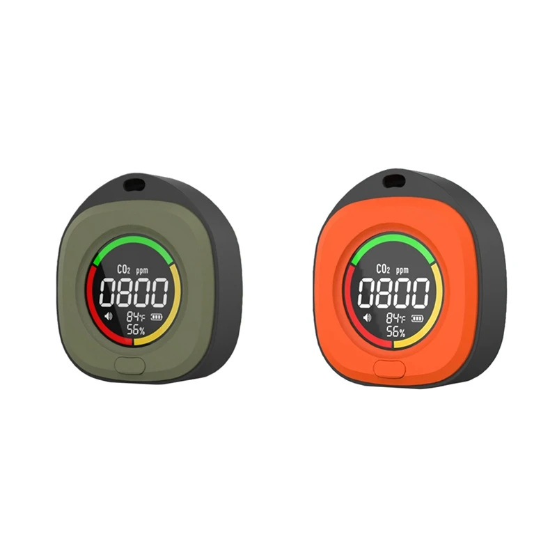 

ABLU-K5C Мини-детектор углекислого газа Тестер CO Качество воздуха Портативный монитор Светодиодный экран USB Typc-C Зарядка в помещении