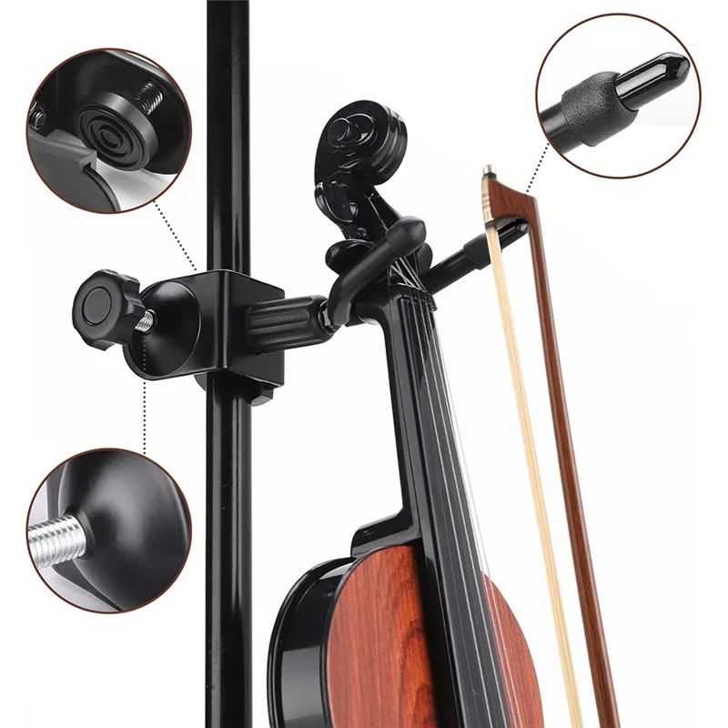 ABVE-360° Rotate Hanger Hook For Stage Shows Violin Hanger Holder Viola Ukulele Home Studio Practices