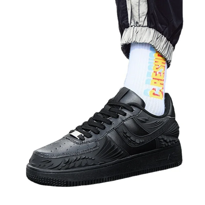 المألوف حجم كبير الرجال أحذية رياضية غير رسمية 2021 الخريف/الشتاء العصرية منخفضة أعلى أحذية بيضاء تنفس المطاط تسولي