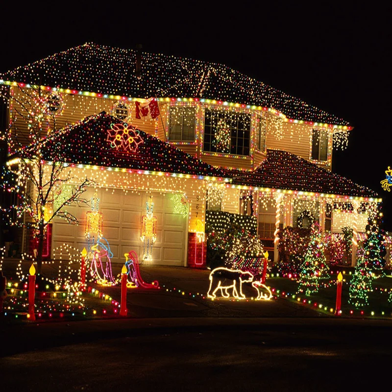 Solar Powered Green String Lights 8 Lighting Modes Waterproof Outdoor Decoration For Halloween Garden Party Holiday