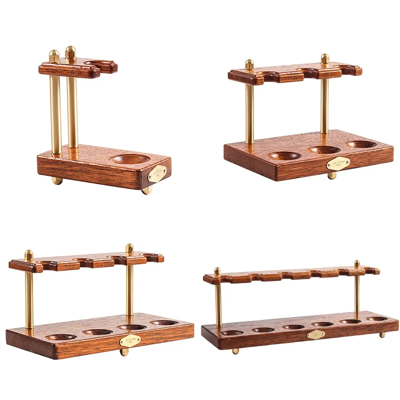 

1/3/4/6 Pipes Wooden Pipe Stand Rack Smoking Tools Holder Straight Line For Smoking Pipe Tobacco Durable