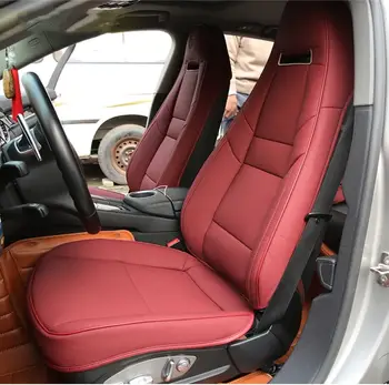 Potah na autosedačku na míru pro 2 osoby z odolné nepromokavé kůže Nappa pro Porsche 718 Boxster 911 BMW Z4 Audi TT Jaguar F-Type 10 nejlepší prodej vodotěsné potahy sedadel do auta - №10