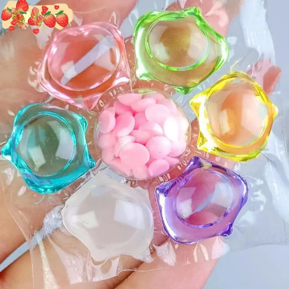 7in1 Laundry Beads Detergent Liquid Capsule Ball Fragrance Beads Soft Clothing Diffuser Perfume For Washing Machine Y6J4