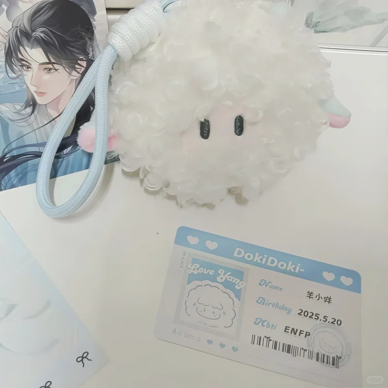 Mooie Cartoon Schapen Pluche Model Pop Tas Ornamenten Briefpapier Widget Kamer Decoratie Speelgoed Verrassing Verjaardagscadeau Meisje Gift