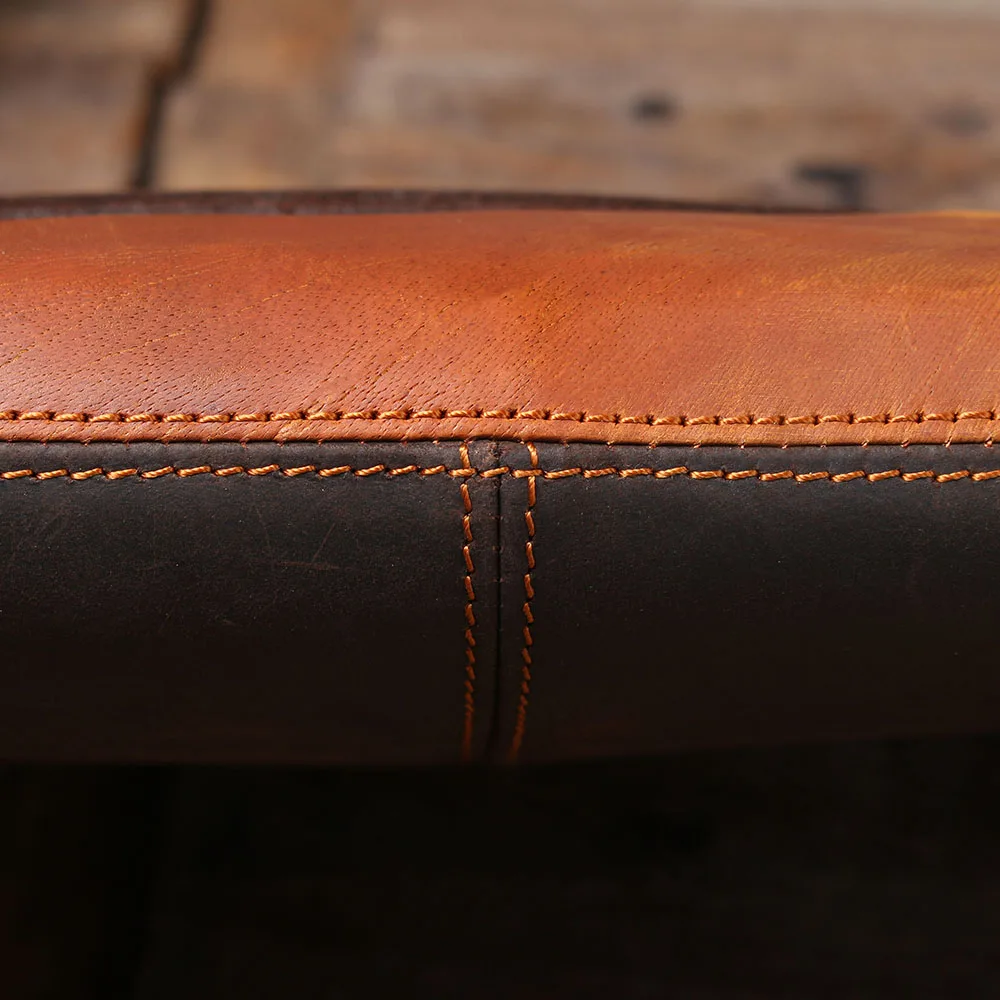 S.WORKER Clutch-Tasche aus echtem Vollnarben-Rindsleder, Herren-Handtasche, Vintage-Tasche, lässige Handtasche mit großem Fassungsvermögen für Herren – Detail 32