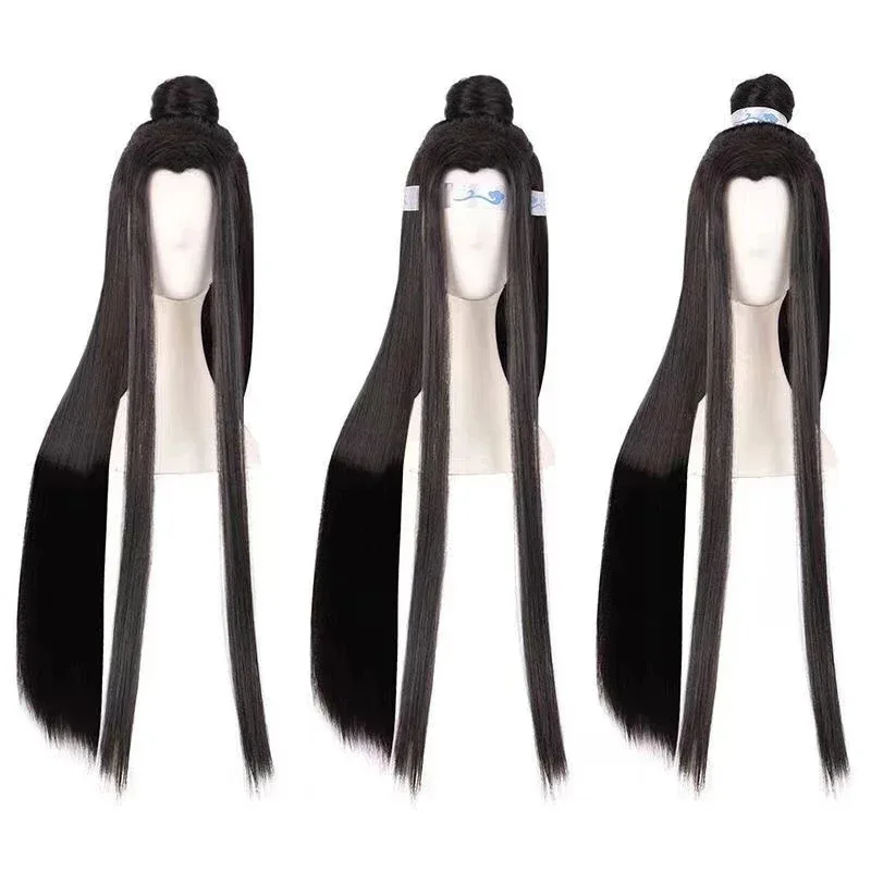 

Аниме Mo Dao Zu Shi Grandmaster of Demonic Cultivation Lan Wangji Wei Wuxian Косплей Древний парик для Хэллоуина 2025