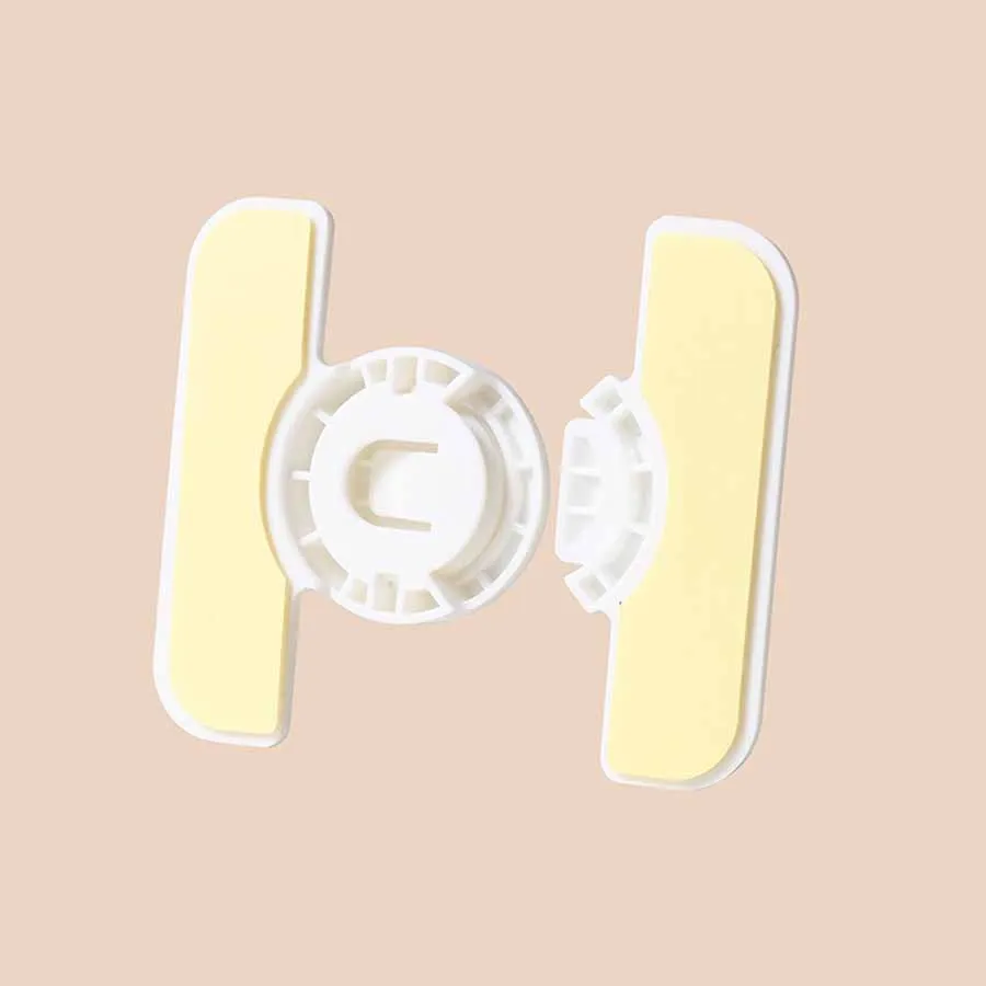 2pcs Multi Functional Refrigerator Lock Cabinet Locks Drawer Lock for Child Anti-Pinching Hand Security Protection Safety Buckle