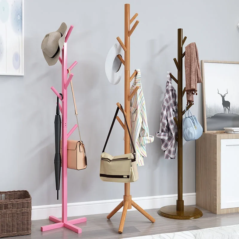 Elegant Modern Standing Coat Rack Tree Branch Design Bold Reinforced Clothes  Bag Hanger MultiColor Options Available