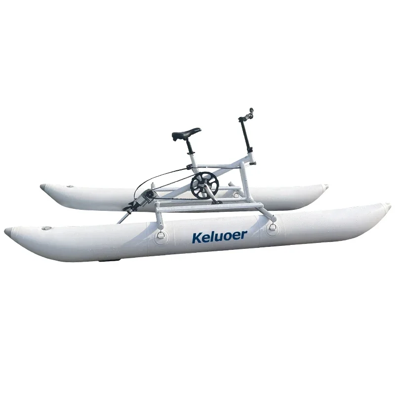 Outdoor fitness ocean adventure aqua bicycle sport portatile water float bicicletta gonfiabile
