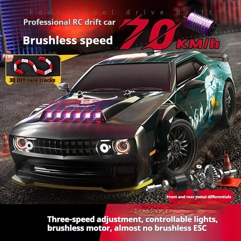 Sg216 Rc Drift Car 70km H Brushless 4wd High Speed Remote Control Model Vehicle With Led Light For Adult Hobby 2026 New Model