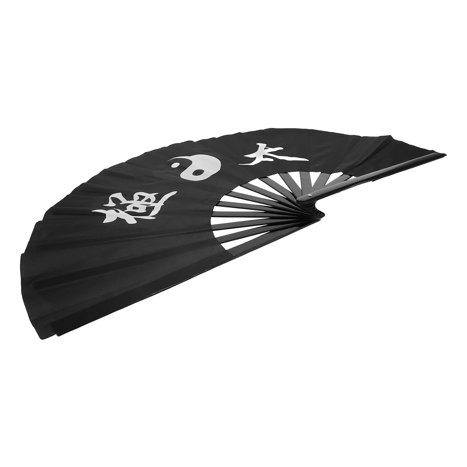 

Tai Chi Chinese Style Fan Large Size Cloth Grip Martial Arts Training Performance Chinese Folding Fans
