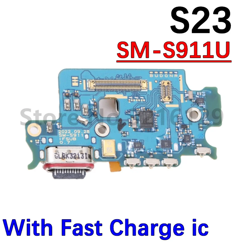 USB Port Charging Board Dock Connector Charger For Samsung Galaxy S23 Ultra S23+ S23 FE S711 S918 S916 Motherboard Flex Cable