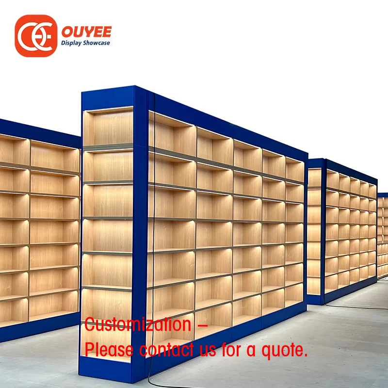 custom.Wooden Cabinet Display Rack Bookstore Fixture Book Shelves Slide Library Furniture Design Library Book Shelf