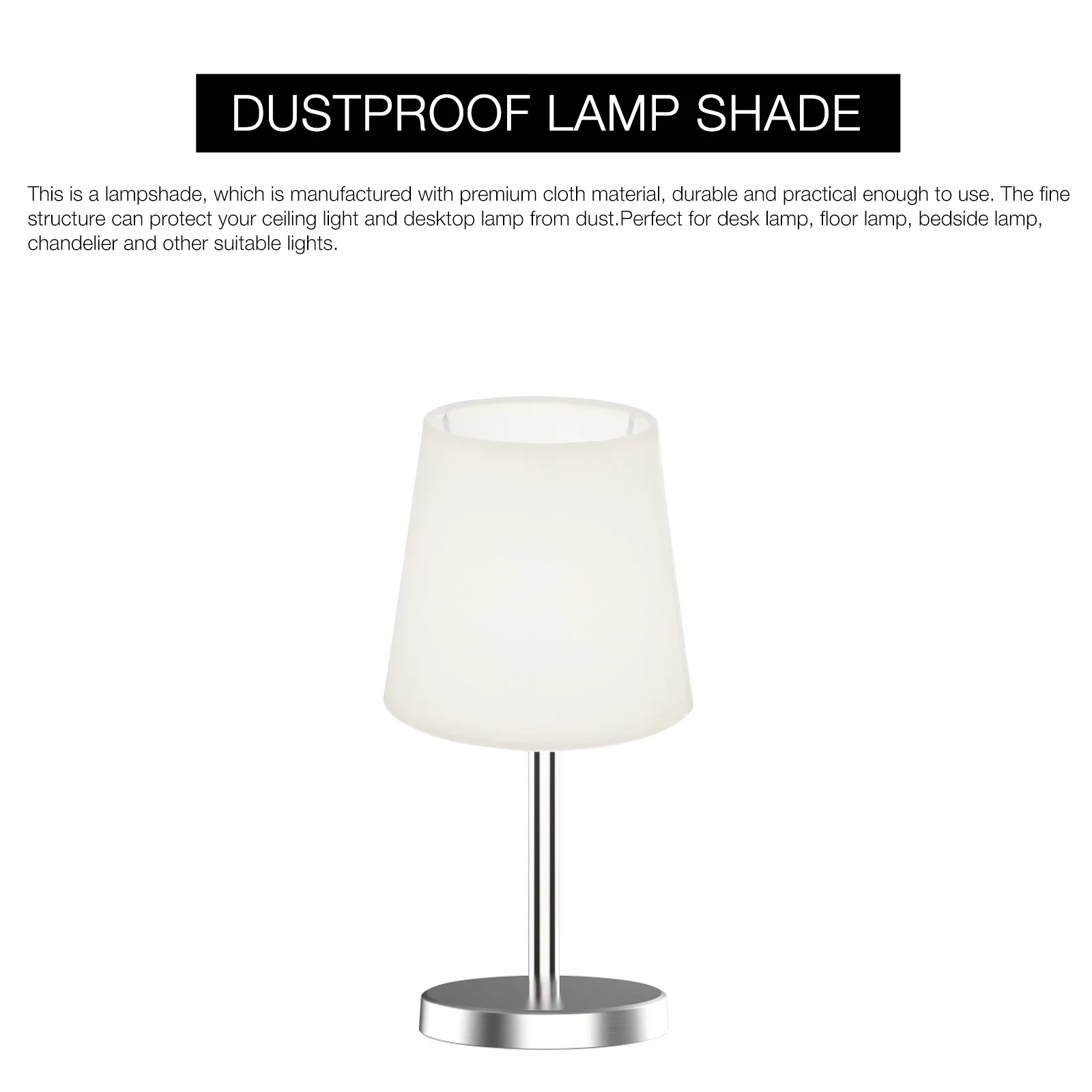 

Абажур Настенный светильник Винт на подсвечник Фурнитура Кремовый Прочный ПВХ Металлическая ткань Абажур Потолочный Подвесной Изысканное освещение