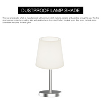 Lampshade Wall Light Screw on Candlestick Hardware Cream Durable PVC Metal Cloth Lamp Shade Ceiling Pendant Exquisite Lighting