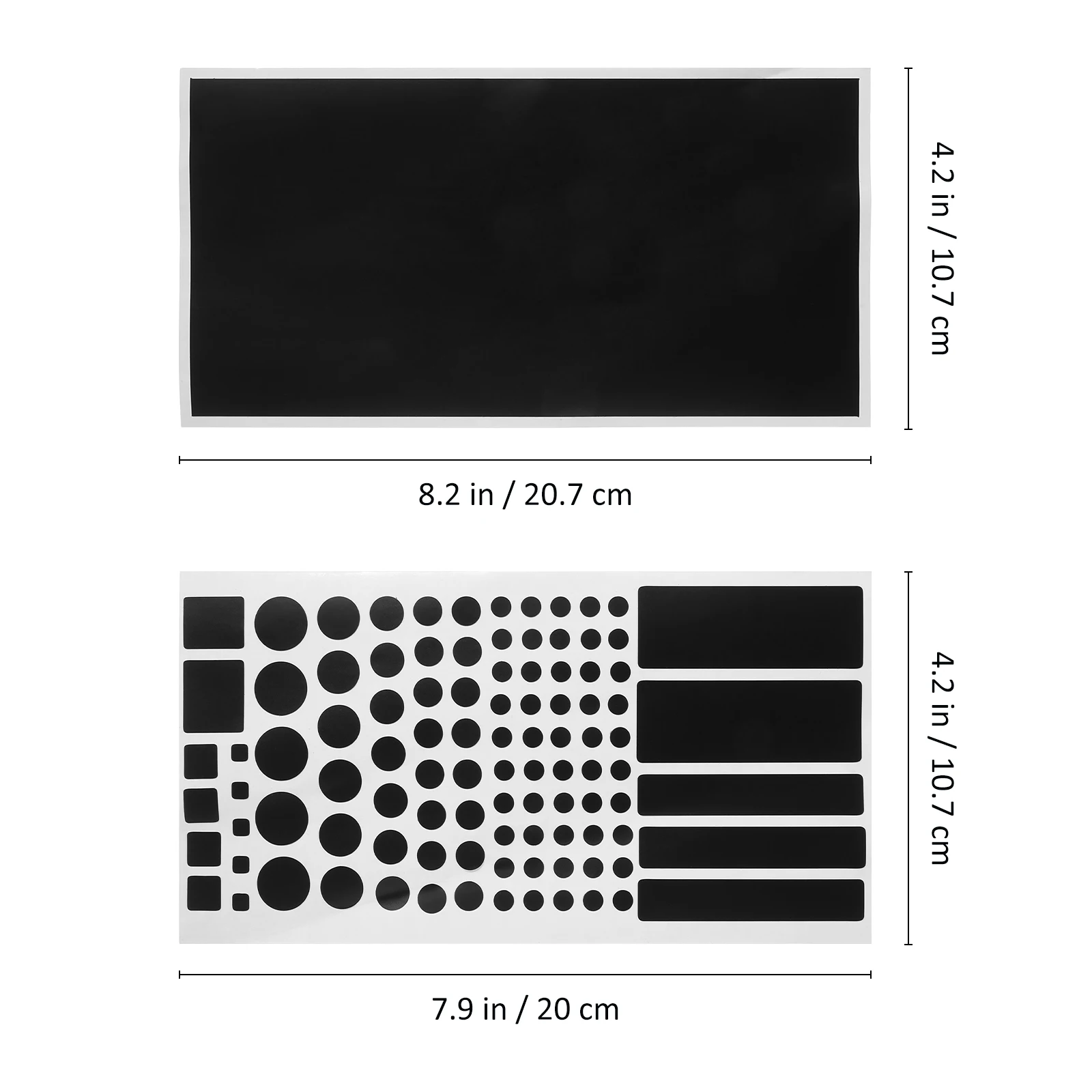 2 Sheets LED Light Shielding Stickers 50%~80% Dimming Blackout for Electronics Routers Shading Cover Craft Sewing Use