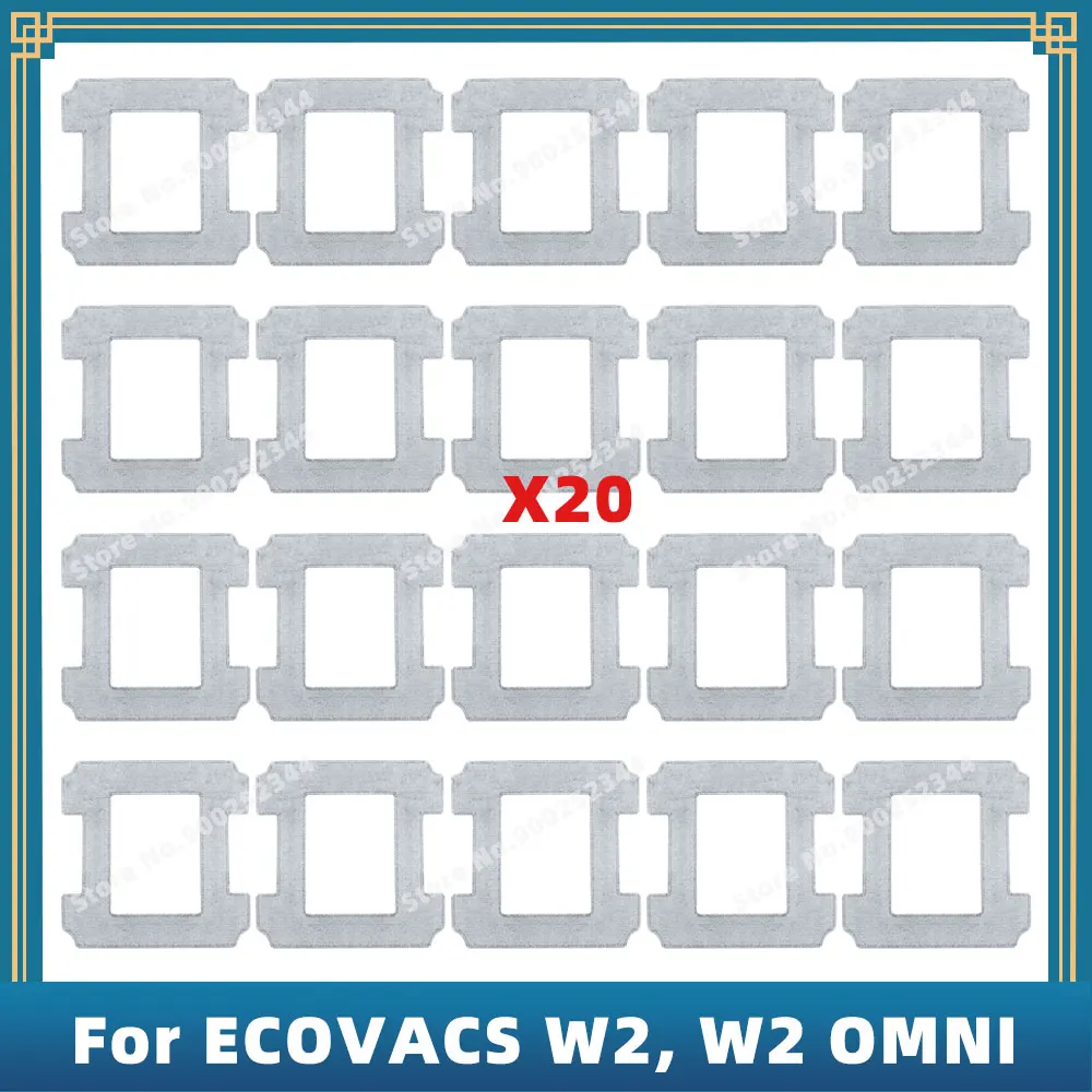 Compatible For ECOVACS WINBOOT W2 / W2 OMNI Replacement Parts Accessories Microfiber Mop Pad Cloth