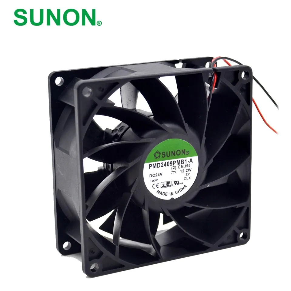 

For SUNON Brand new Inverter cooling fan 24V PMD2409PMB1-A 92mm wind pressure computing devices with axial fans 92*92*38mm