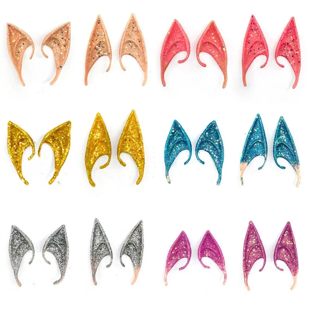 إكسسوارات آذان قزم ملاك مزيفة ، إكسسوارات تنكرية للهالوين ، أنيمي خرافية ، أزياء تنكرية ، خطاف ، ديكور عيد الميلاد #4