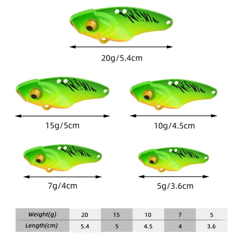 Japan VIB Fishing Lure 5g 7g 10g 15g 20g Sinking Spinner Artificial Baits Swimbait for Bass Pike Perch Fishing