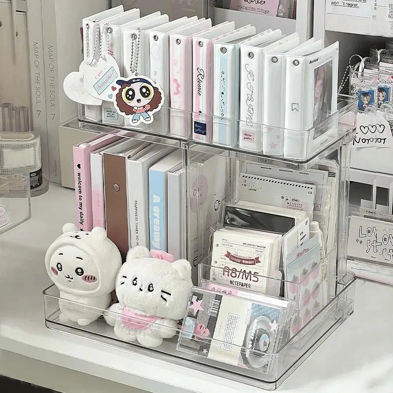 

Простая многоуровневая настольная книжная полка-органайзер для книг и офисных принадлежностей, перфорированная доска для хранения, для детской спальни