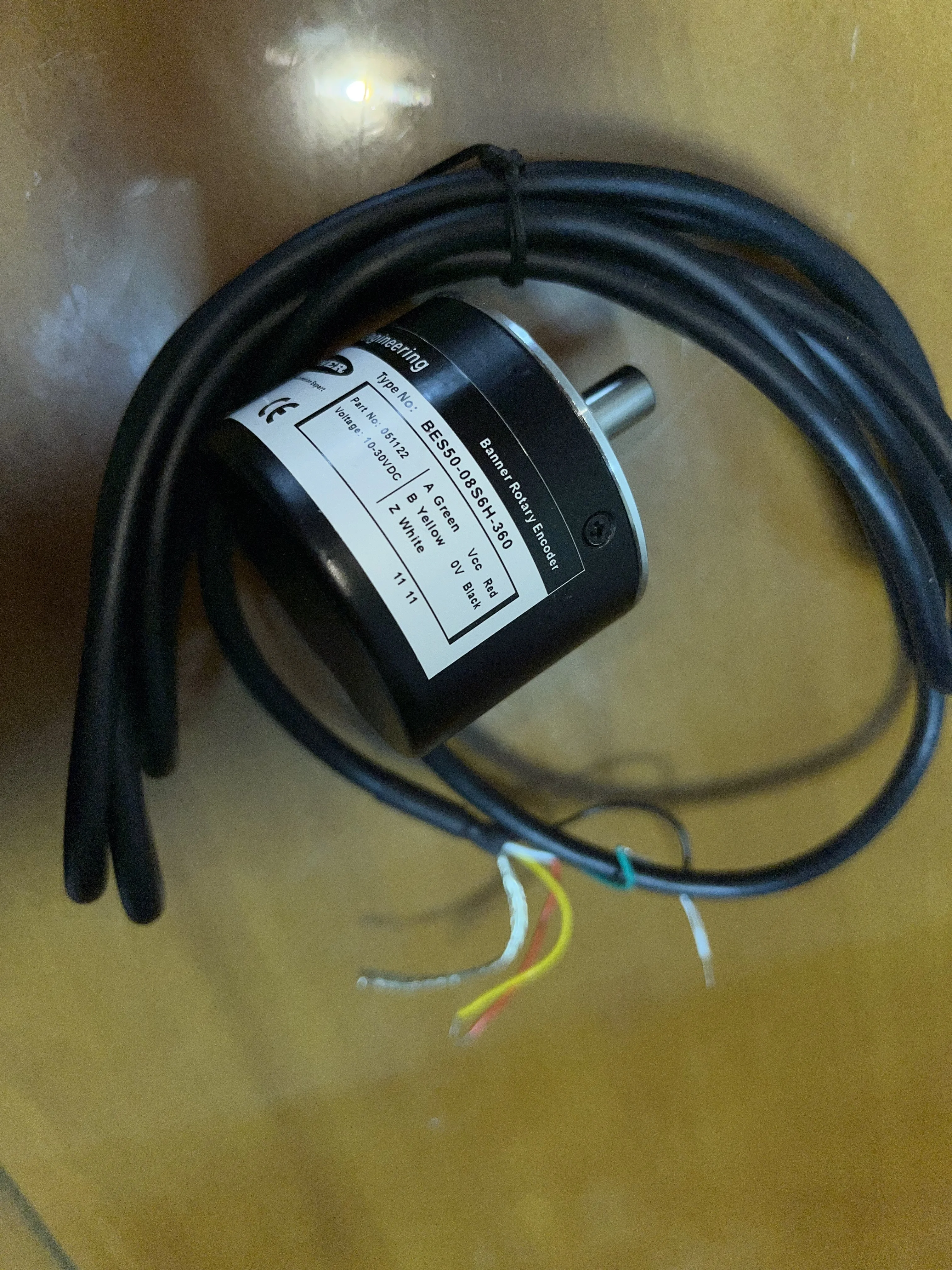 New BES50-08S6H-360  rotary encoder shaft diameter 50mm outer diameter 8mm 360 line
