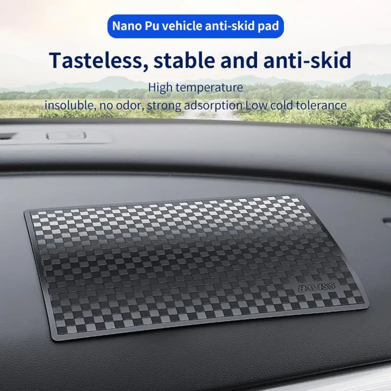 Car Dashboard Non Slip Grip Sticky Pad Environmentally Friendly Phone Pad Pollution-free Scope Of Application All Models Car Mat