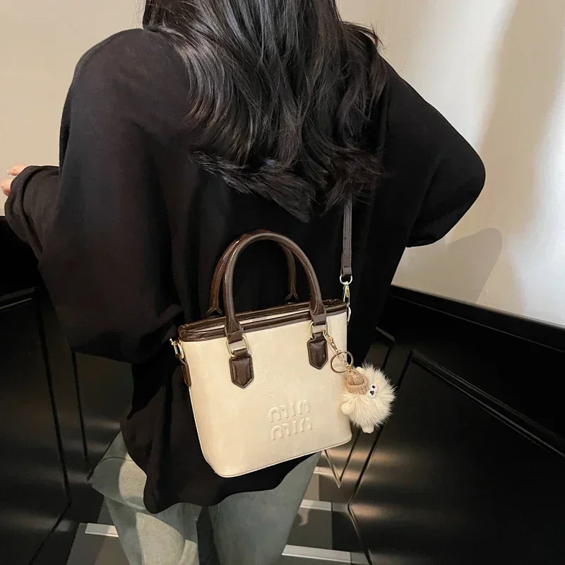 

2025 Women's Leather Handbag - Unique Handle Design, Vintage - Inspired Shoulder Messenger Bag for Fashion - Conscious Ladies
