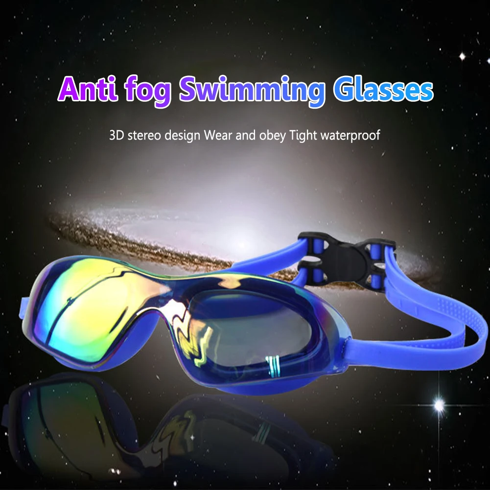 

Professional Swim Glasses No Leaking Electroplate Diving Glasses HD Swim Sports Eyewear for Women Men Youth Kids