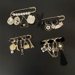 Tassel CC Women's brooch for women Camellia Pearl Brooches luxury designer clothing accessories