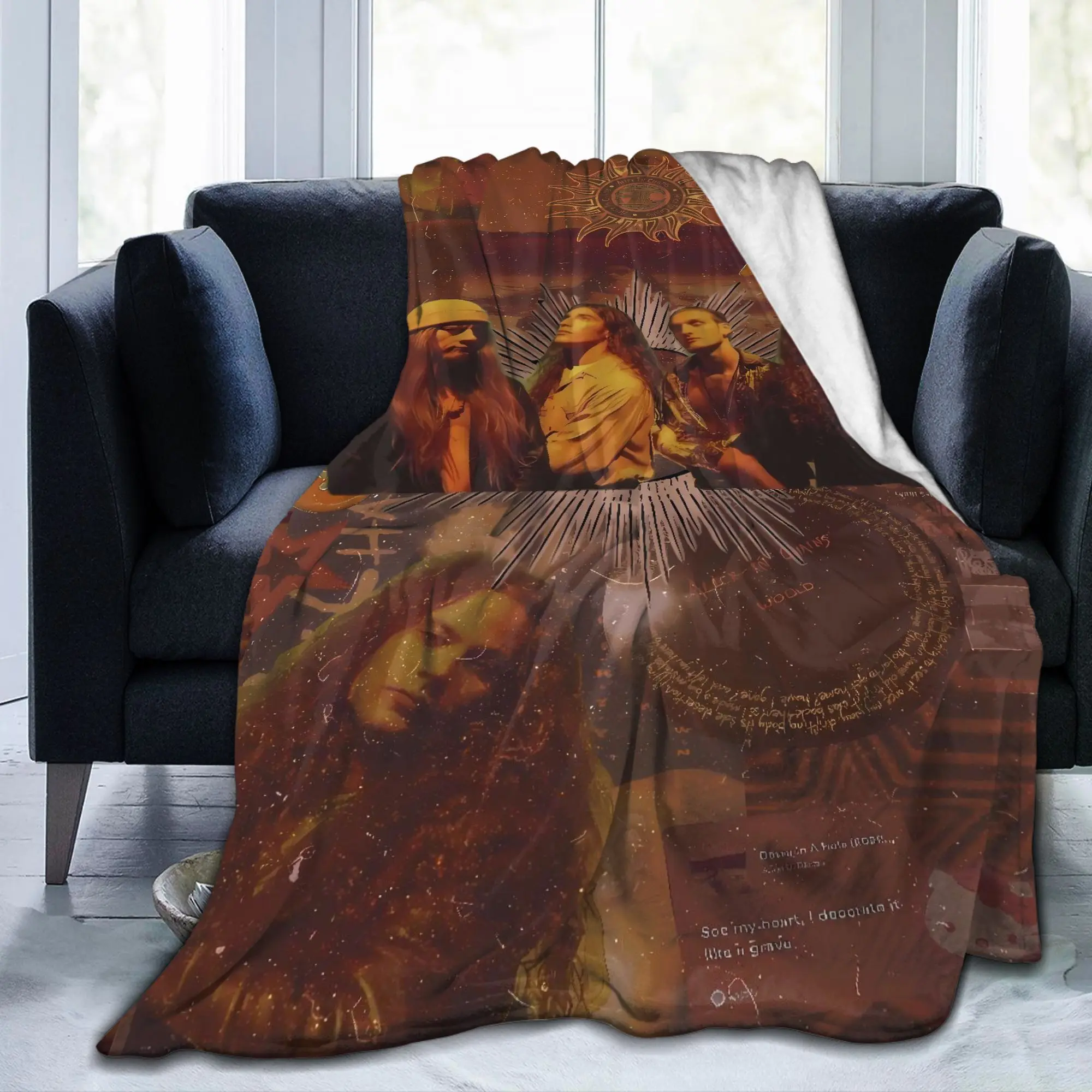 Rock Band Alice in Chains Super Soft Blanket  Decorative Plush Throw Blanket Graphic Couch Bed Flannel Bedspread Sofa Bed Cover