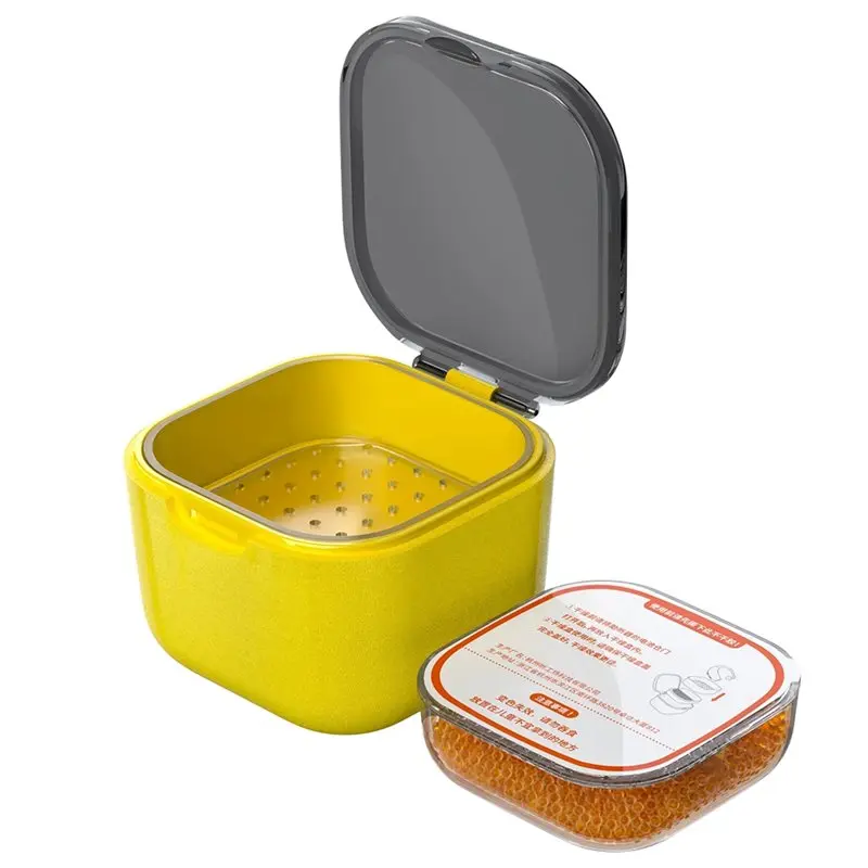 Silicone Drying Box For Hearing Aids Dehumidifier Case Removes Sweat Moisture Accessory