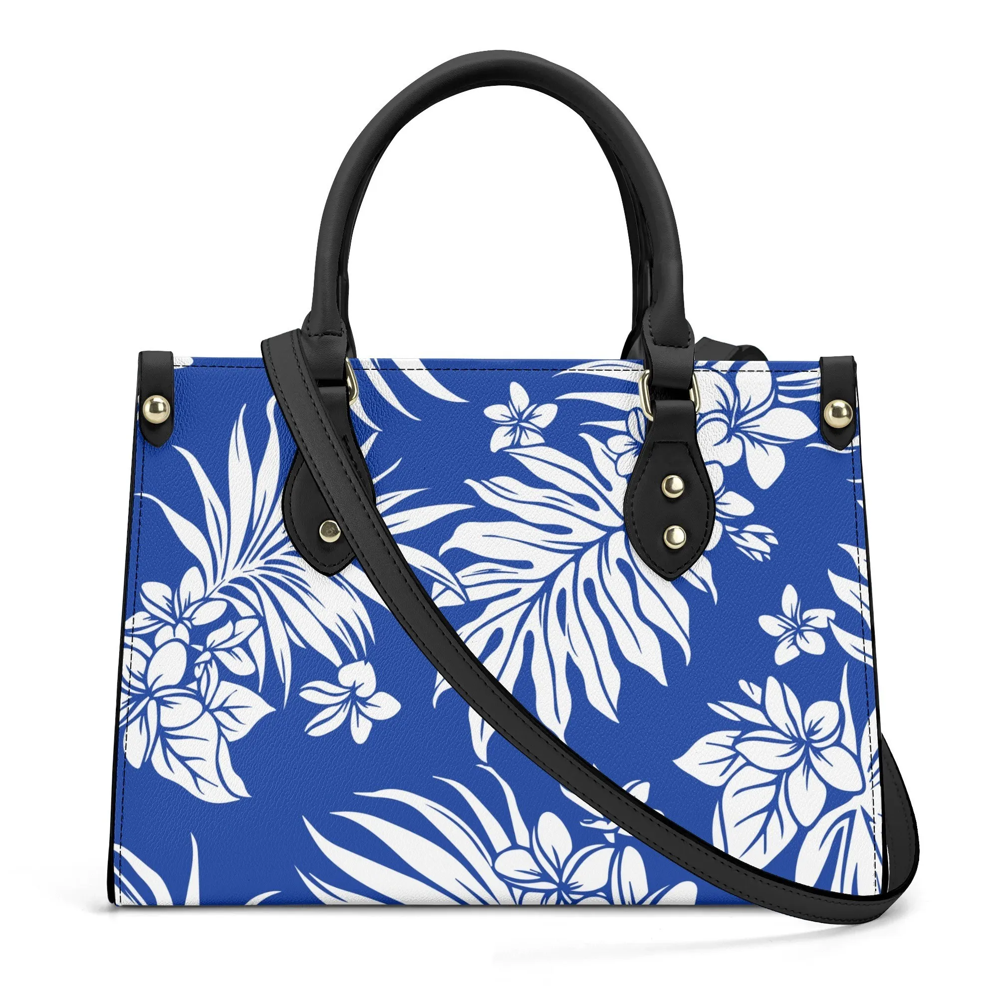 

Polynesian Women'S Handbag Custom Pattern Logo Text Photo High-Quality Slanted Bag Leather Handbag Tote Bag 2025 New Style