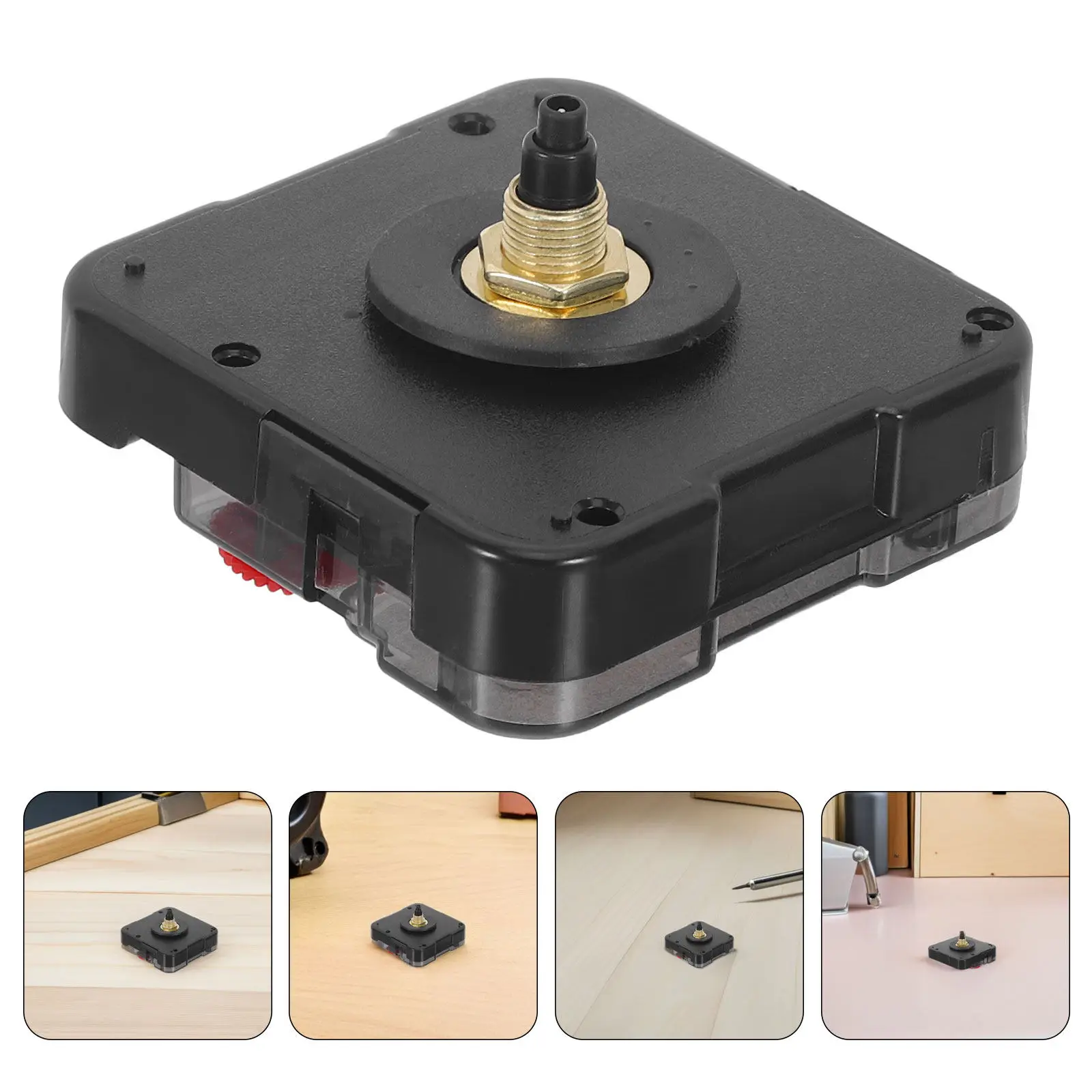 Silent Quartz Wall Clock Movement Kit Battery Powered M8 Thread Design 16Mm Axial Length Modern Minimalist Wall Clock Repair