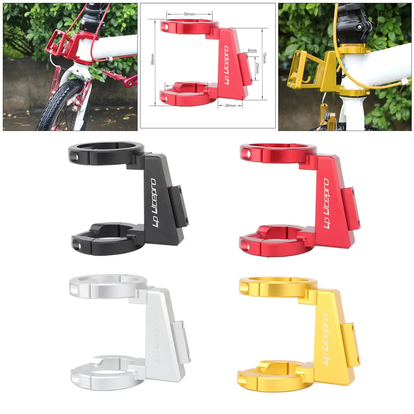 

Front Carrier Folding Portable Bag Bracket for Cycling Bag Bracket Front Carrier
